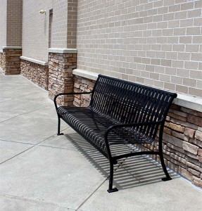 Installed Park Bench and Pressure Washed