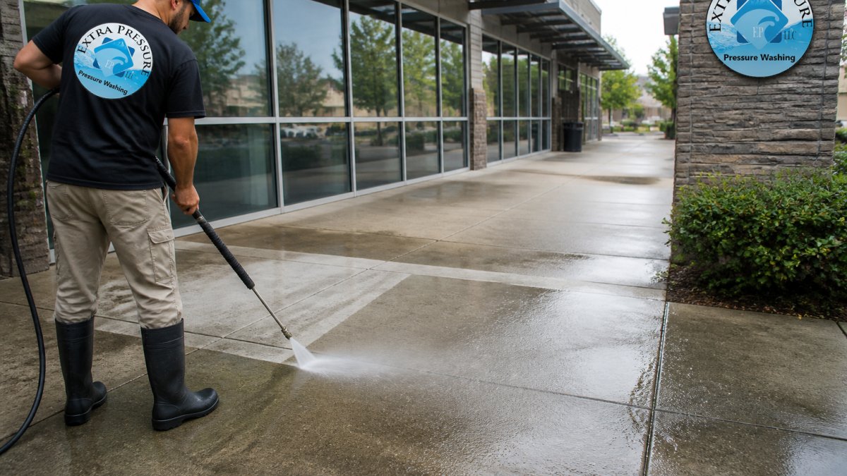 commercial sidewalk cleaning service benefits 1792018292